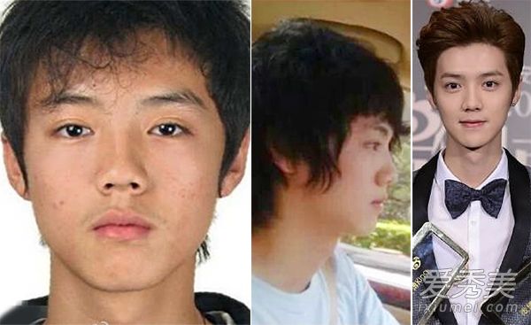 男明星化妆前后的比较研究——日用男化妆师