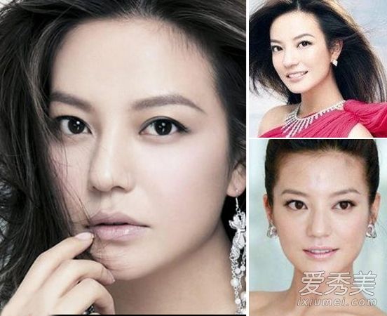 高挑的眉毛，方脸，菱形的脸是最合适的。