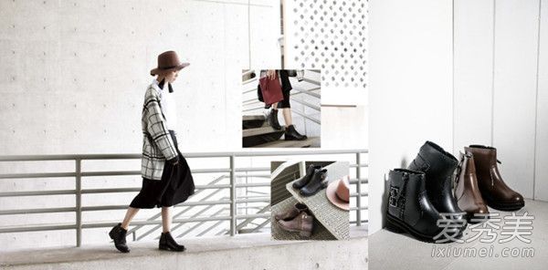 搭配短靴时不能错过的腿部细节。