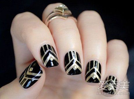 自制黑色+金色酷马赛克钉(照片)