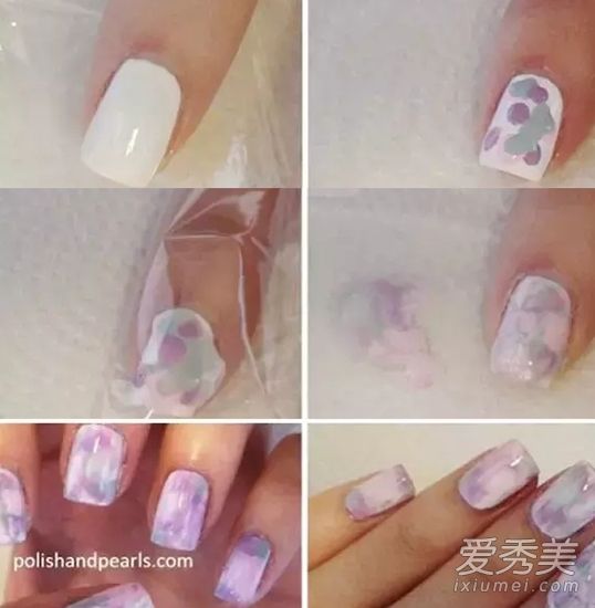 指甲贴:DIY光晕染指甲贴塑料薄膜