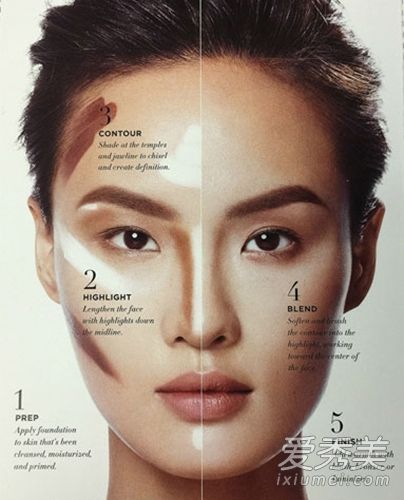 陈妍希赵示范圆脸修复技巧