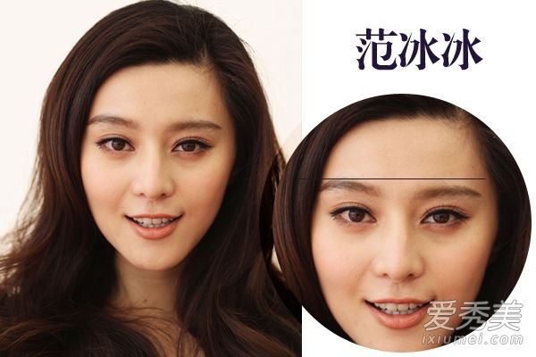 范冰冰,你在张柏芝是怎么修剪眉毛和画眉的?