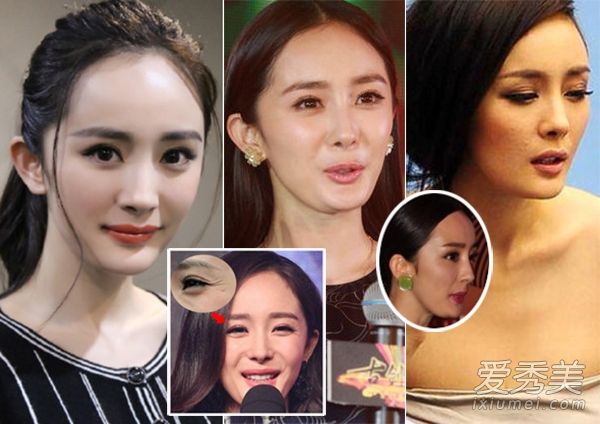 阳密市的婴儿范冰冰有皱纹图显示PS前后的差异