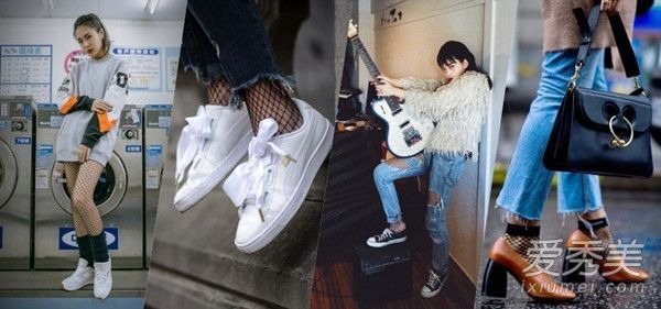 渔网袜子热潮继续燃烧!这是展示美貌和时尚的唯一方式。