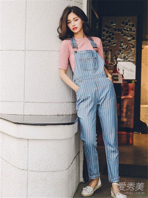 背带短吗?这条束带裤子显得高吗?