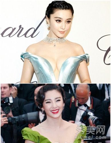 中国女演员戛纳模特美女胸部美容化妆谁赢谁输？