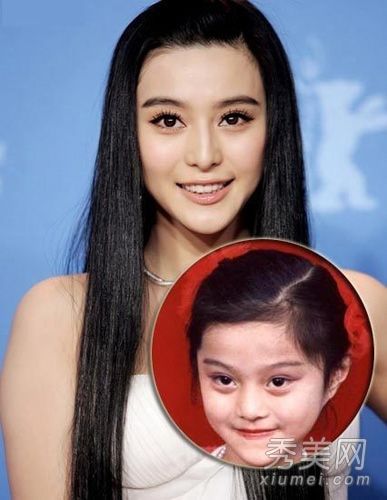 汤唯童年在范冰冰的照片揭示整形外科的真相