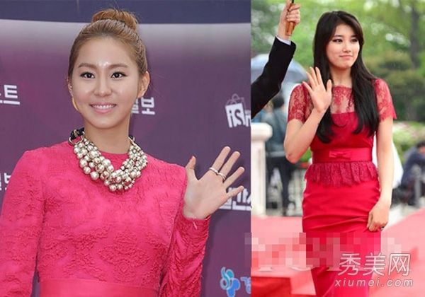 韩国女演员红毯美容或浓妆或淡妆美丑案例