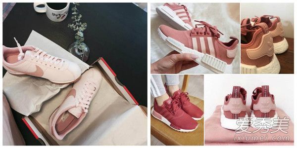粉红控制必须抓住！2017年耐克浅玫瑰红阿迪达斯火烈鸟粉吸烟超级火