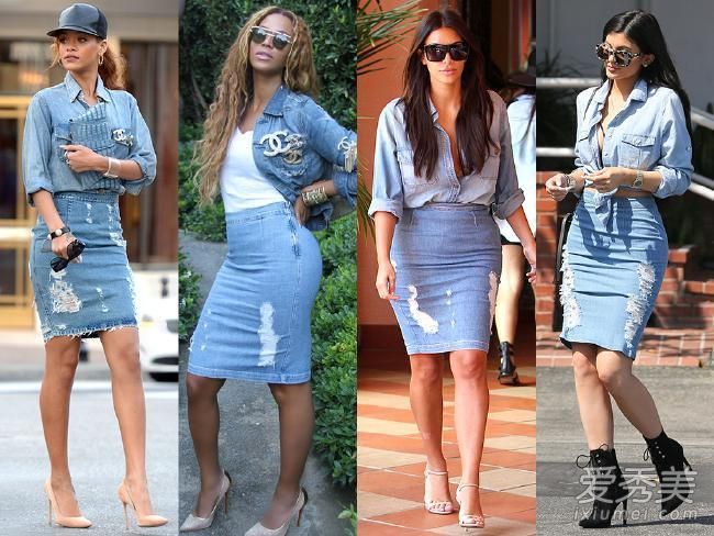 一个就够了!必须穿十种牛仔裙才能显得苗条。