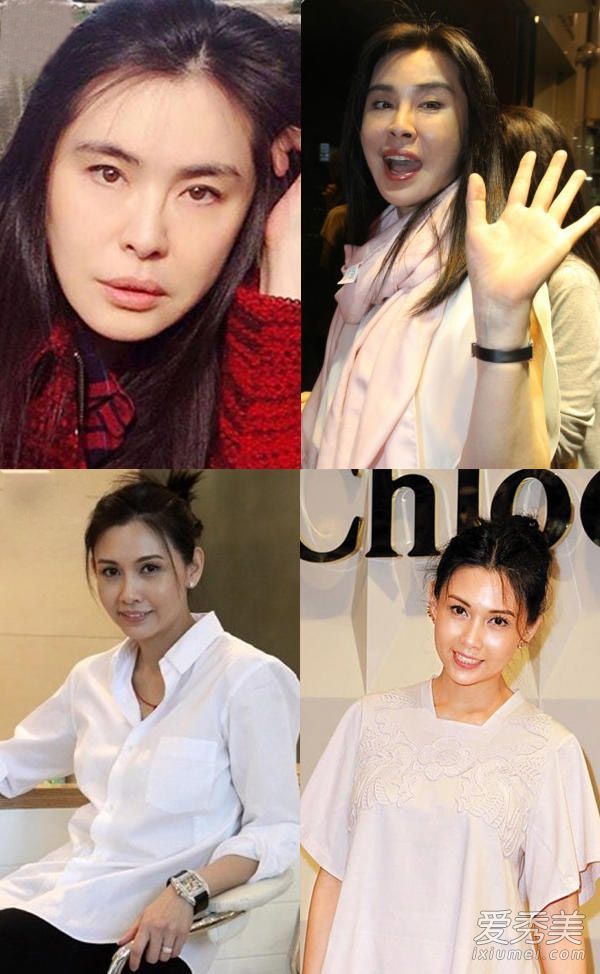 只有一岁的女演员的外表有很大的不同。