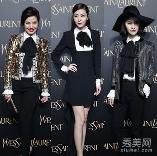 女演员变成脑粉，黑金时尚，彩妆彰显个性