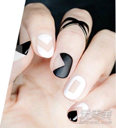配色美甲升级DIY双材料美甲(照片)