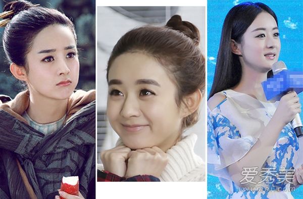 宝贝，妮妮，赵和杨幂星星都有自己浓浓的眉毛