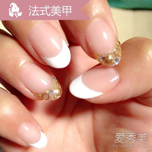 2015年最新的法国美甲图片让指尖跳跃