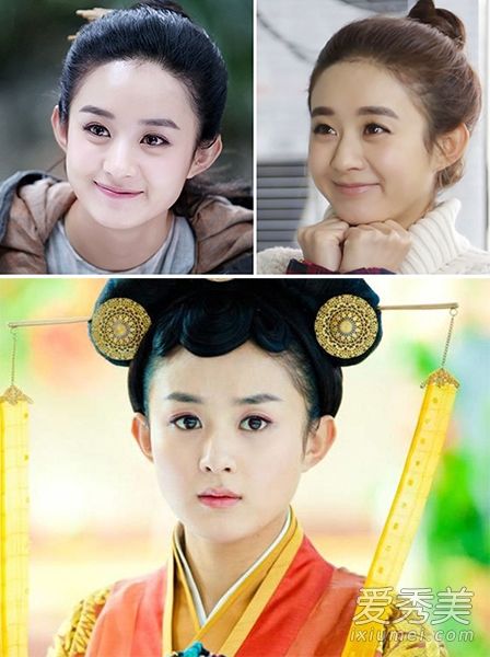 赵、、刘亦菲的圆脸自然是真正的女神