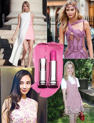 明星街头化妆:“粉红嘴唇”真是火啊！