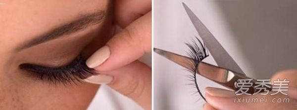 眼部化妆教程:手拉手教你贴假睫毛(照片)