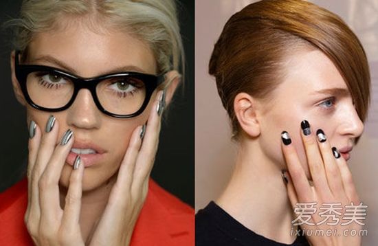 水染花+多色渐变3款时尚美甲教程