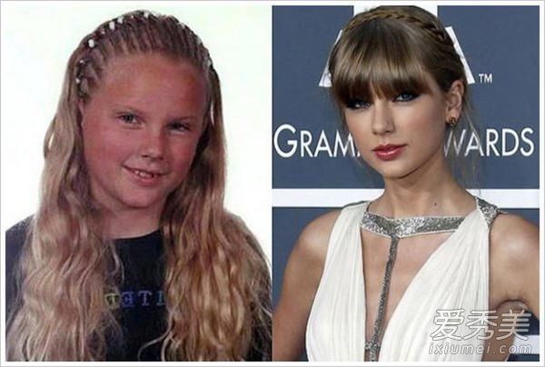 在欧美大咖啡馆的老照片中，嘎嘎·卡戴珊变成了“丑小鸭”