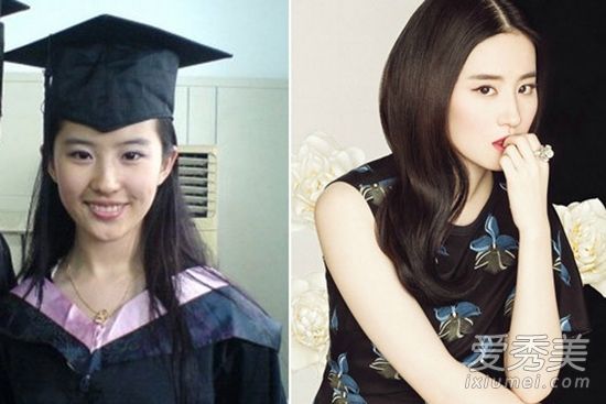 明星毕业照PK:刘亦菲和杨蜜比以前更漂亮更温柔了！