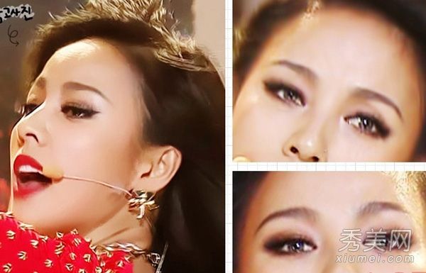 李孝利烟妆钩电眼化妆教程(照片)