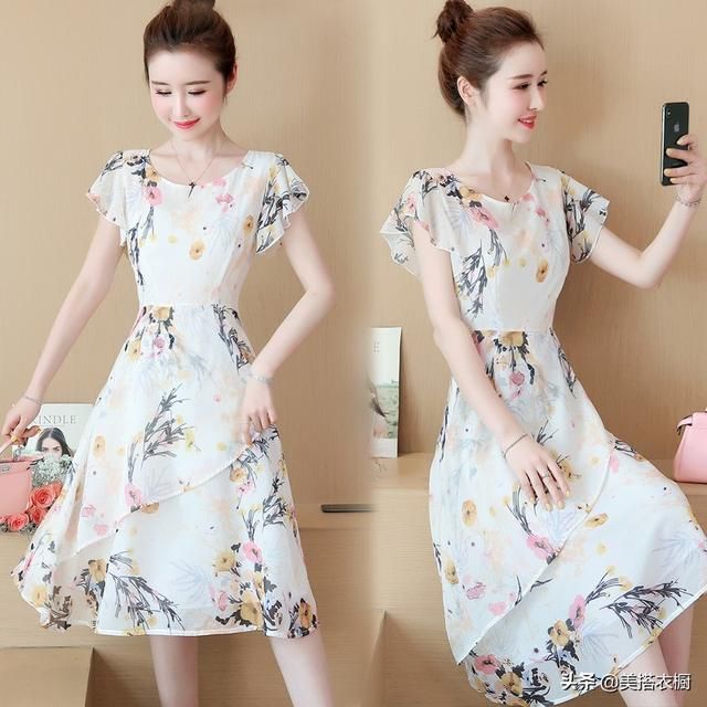 挑了几十件，我看中的裙子还是这6条，搭配时尚优雅，美起来显嫩