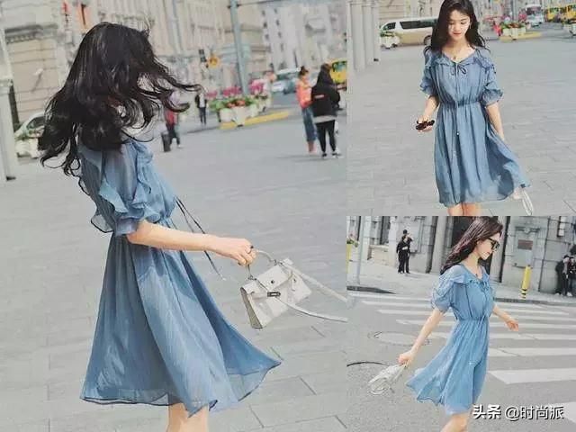 2020年流行色裙子有很多,这条裙子穿上身是最显白的!